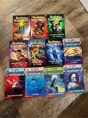 Goosebumps Kids Book Lot - Assorted Color Covers by R.L. Stine